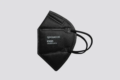 Vista 3 de POWECOM Mascarillas respiradoras KN95 (paquete de 10) Negro Estilo de cinta elástica para las orejas
