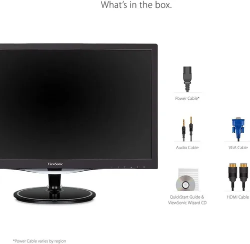 Vista 5 de ViewSonic Monitor LCD con luces led de 2 pulgadas, Negro 22 - pulgadas