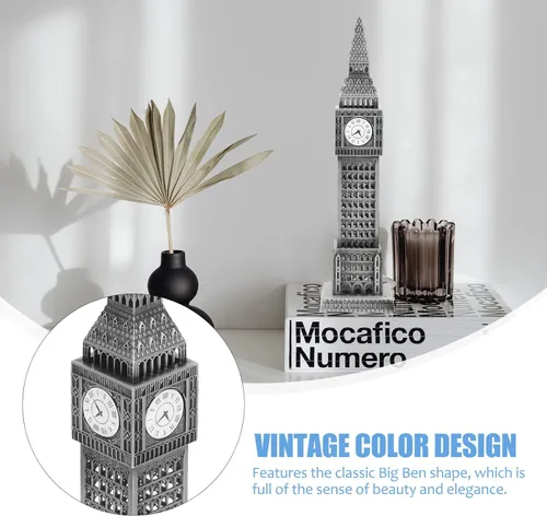Vista 6 de Modelo Big Ben Modelo de Decoración Arquitectónica Modelo de Aleación Modelo de Construcción Decoración del Hogar Arquitectura Edificio Ornamento