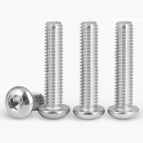 Vista 11 de Tornillo de Cabeza de Botón M3-0.5x12mm con Enchufe de Casquillo, Tornillos M3 de 12mm Métricas, Tornillos Allen Hexagonales, Acero Inoxidable