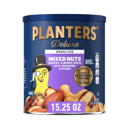 Vista 14 de PLANTERS Nueces mixtas de lujo ligeramente saladas, proteína a base