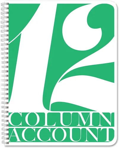 Vista 12 de BookFactory Libro de contabilidad de 2 columnas/libro de cuentas/libro de contabilidad/cuaderno (libro columnar de dos columnas) – tapa dura