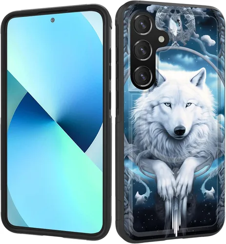 Vista 27 de Funda magnética para Galaxy A16 5G, [compatible con MagSafe] [protección contra caídas de grado militar] Funda resistente a prueba de golpes