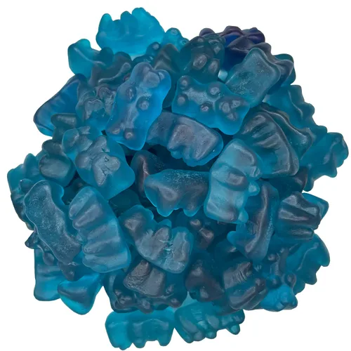 Vista 14 de Oso de goma de 3 libras en recipiente de plástico transparente (6 sabores)