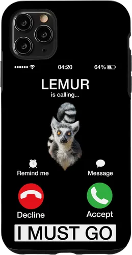 Vista 4 de Carcasa novedosa para iPhone 14 Lemur Is Calling Funny Native Mammals Pet Lovers