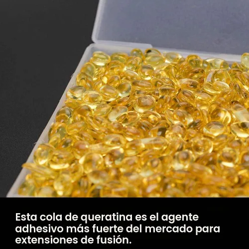 Vista 6 de 3.53 oz 1000 piezas de pegamento de queratina para extensiones de cabello, herramientas de fusión para el cabello, puntas de fusión de cabello