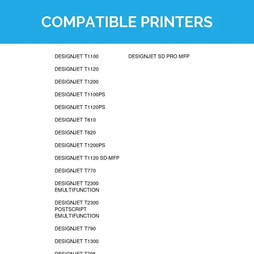Vista 9 de LD Productos Reemplazos compatibles para HP 72 # 72 Cartucho de tinta de alto rendimiento para uso en Designjet T1100, T1120, T1200, T610, T620