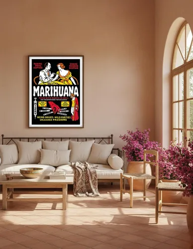 Vista 5 de Marihuana - Weed with Roots in Hell - Orgías extrañas - Fiestas salvajes - Pasiones desatadas - Póster de película vintage por Dwain Esper c.1936