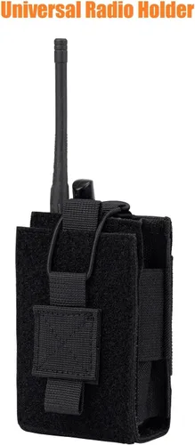 Vista 6 de Bolsa de radio ajustable MOLLE Soporte de radio para cinturón táctico de dos vías Funda de radio Walkie Talkies caso Rifle Mag Carrier 0.219 in