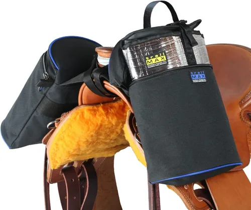 Vista 11 de TrailMax Bolsas de cuerno de caballo para montar en senderos - Bolsas medianas y grandes para caballos y mulas, equipo de sendero aislado con ajuste