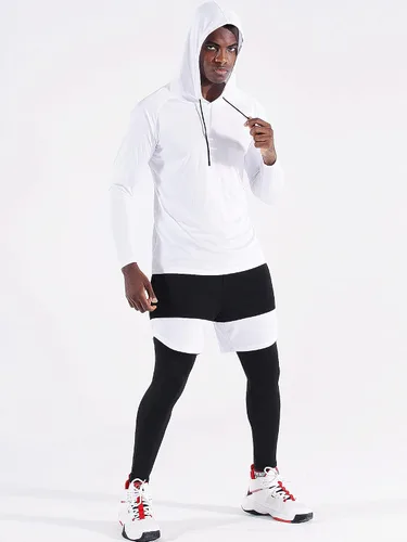 Vista 6 de CADMUS Camisas de pesca de manga larga para hombre, protección solar UPF 50+, sudaderas con capucha de ajuste seco