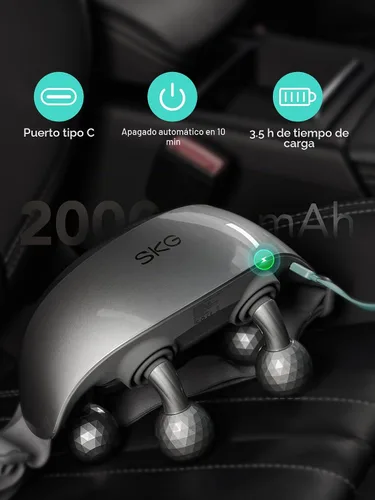 Vista 8 de SKG H7 Ultra - Masajeador de cuello para aliviar el dolor de tejido