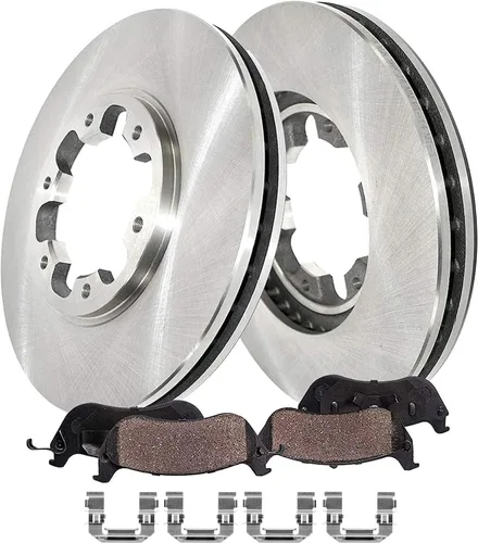Vista 46 de Detroit Axle - Kit de freno delantero para Toyota RAV4 Prius V Lexus HS250h Scion xB Rotores de freno de disco de 10.83 pulgadas Pinza de freno