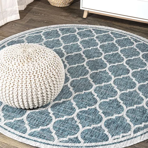 Vista 27 de JONATHAN Y Tapete marroquí con diseño enrejado para interiores y exteriores, 2 x 8 pies, marrón/beige, tejido texturizado de trébol para patio