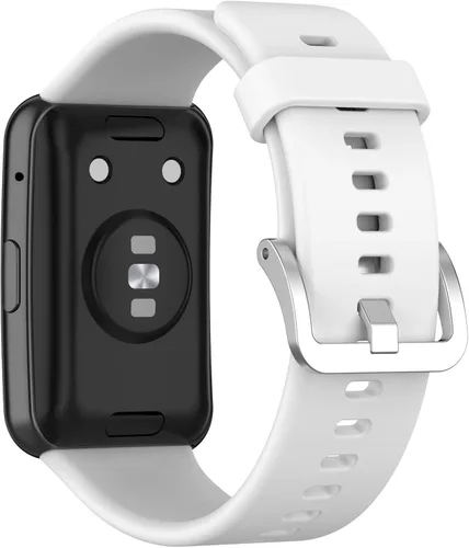 Vista 21 de E ECSEM Correas compatibles con HUAWEI Watch FIT - Correa de repuesto suave, flexible e impermeable, accesorio clásico, para Huawei Watch FIT Negro