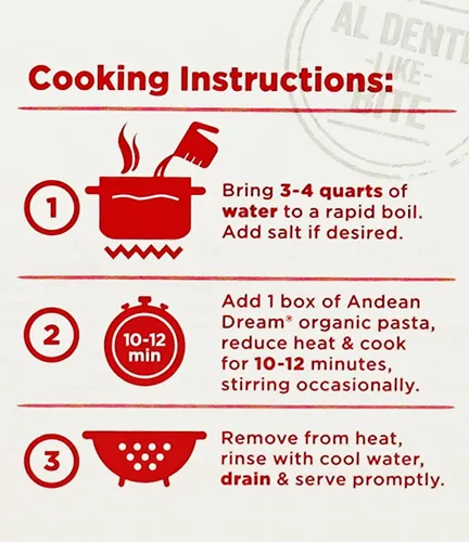 Vista 5 de Andean Dream Org Spaghetti Quinoa Pasta sin gluten, 8 onzas (paquete de 12)