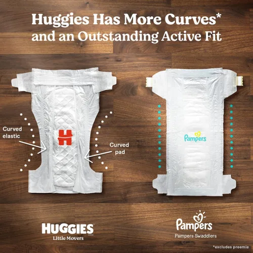Vista 6 de Pañales Huggies tamaño 3, Little Movers para bebés, talla 3 (16-28 libras), 25 unidades, el empaque puede variar