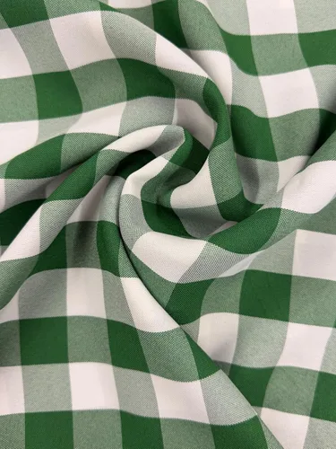Vista 3 de Tela de Polipopelina a Cuadros Vichy de 1" por Yarda - 60 Pulgadas de Ancho para Costura, Acolchado, Manteles, Cortinas, Ropa, Manualidades