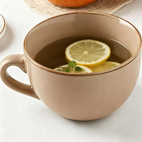 Vista 13 de Disoza Taza de Café Grande Violeta de 24 Onzas Taza de Sopa de Gran Tamaño Porcelana 700 ML Taza de Té XXL Cuencos de Cereales Taza de Sopa Ramen