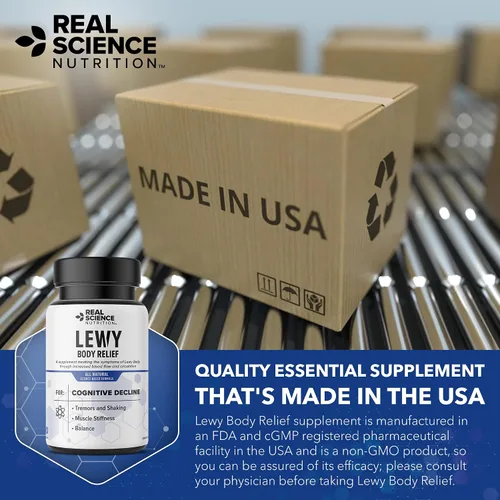 Vista 8 de Real Science Nutrition Ofrece Lew-X - Un suplemento nutricional formulado para el alivio del cuerpo de Lewy para apoyar la memoria y la claridad