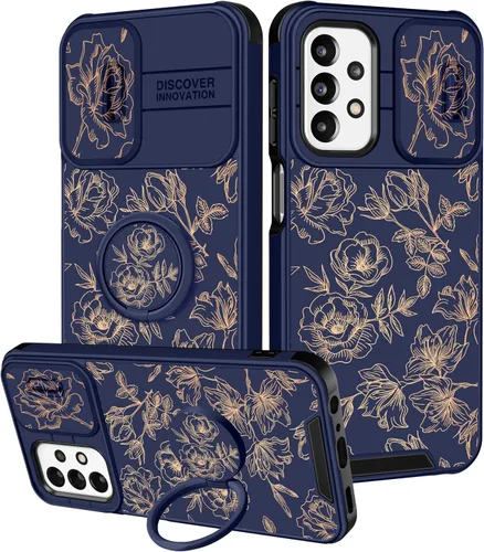 Vista 37 de Funda 2 en 1 para Samsung Galaxy S23 Ultra Flamingo para mujeres y niñas, diseño femenino de flamencos con cubierta deslizante para cámara y soporte
