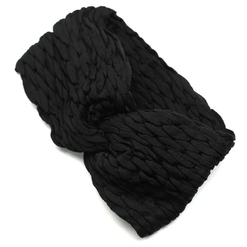 Vista 4 de Scünci by Conair - Diadema extra ancha, fabricada en Italia, en negro, 1 unidad
