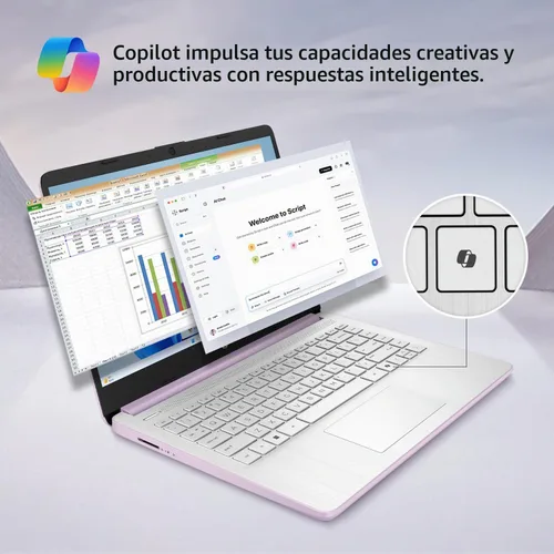 Vista 5 de HP OmniBook 3 16 pulgadas 2K nuevo modelo portátil con Microsoft 365, Qualcomm 8-Core CPU para Copilot+, 16 GB de RAM, 512 GB SSD, teclado Negro