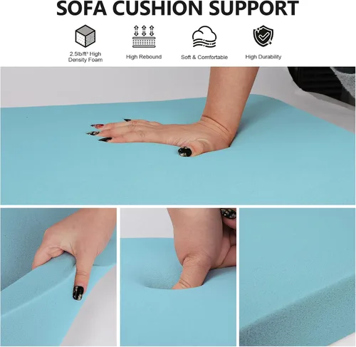 Vista 4 de Soporte de Cojines de Sofá para Asiento Caído de 20 x 20 pulgadas, Almohadillas de Inserción, Tablero de Soporte, Cojín de Asiento de Sofá