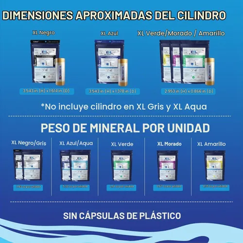 Vista 4 de Purificador mineral XL Purple & Catalyst™ - Clarificador de agua para jacuzzis y piscinas con paquete mineral y ionizador de cobre - Unidad