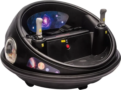 Vista 8 de Jojoka 12V embroma eléctrico coche de parachoques 360° que gira el montar Negro