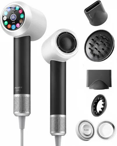 Vista 12 de Secador de pelo profesional con difusor para cabello rizado, secador iónico negativo de 1,312.3 ft para secado rápido, motor sin escobillas de alta
