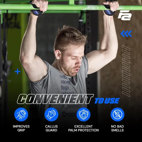Vista 4 de Guantes de entrenamiento Fit Active Sports para el gimnasio - Agarres duraderos para el gimnasio y almohadillas de agarre - Acolchado de goma