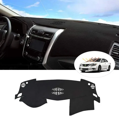 Vista 17 de Autorder - Tapete para salpicadero para 2007-2013 Chevy Chevrolet Silverado/GMC Sierra con dos guanteras, accesorios, cubierta de salpicadero