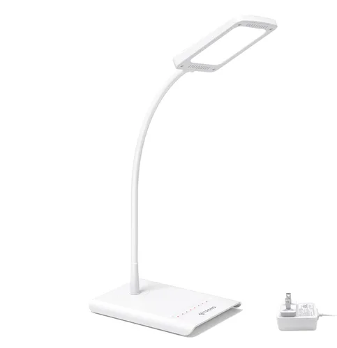 Vista 9 de TROND Lámpara de Escritorio, Lámpara de Mesa Brillante Regulable para el Cuidado de los Ojos, 3 Modos de Color, 7 Niveles de Brillo, Cuello de Cisne