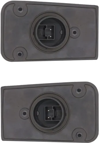 Vista 6 de 2 piezas de lámparas indicadoras de marca lateral LED, luz superior para Volvo VNL VN VNM 2004-2015 (Negro)