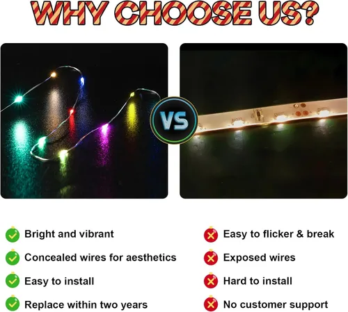 Vista 4 de Kit de luces LED mejorado compatible con Lego Holiday Express Train Building Set, decoración de luces compatible con Lego 10361, regalo de Navidad