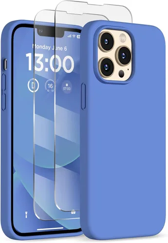 Vista 9 de Funda de silicona para iPhone 13 Pro, funda para teléfono, color Negro