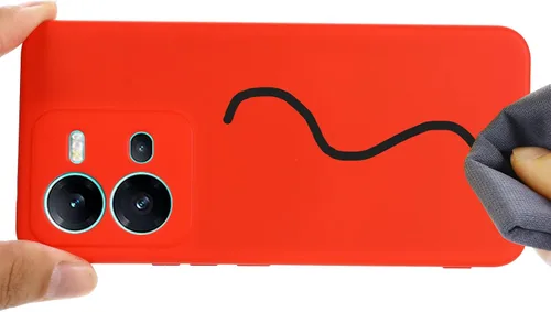 Vista 6 de Funda protectora de silicona líquida para Vivo V25/Vivo V25e/Vivo X80 Lite, funda protectora de silicona líquida para Vivo V25/Vivo V25e/Vivo X80