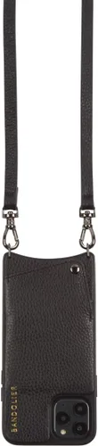 Vista 9 de Bandolier Emma Crossbody - Funda para teléfono y cartera, de piel negra con detalles dorados, plateados o peltre, compatible con iPhone