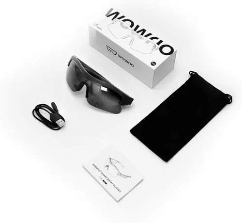 Vista 9 de Gafas de Ciclismo Bluetooth con Audio Hi-Fi de Orejas Descubiertas, Micrófono AI con Cancelación de Ruido, Protección UV400, Resistente al Agua