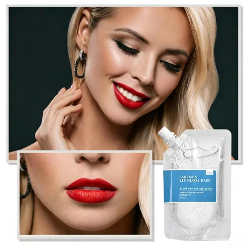 Vista 2 de Base de brillo de labios de 2 x 3.4 fl oz, gel antiadherente Transparente 2 paquetes x 3.4 fl oz