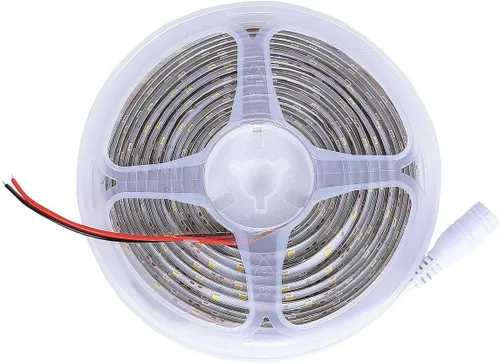Vista 7 de Efavormart - Tira de luces LED de 16.4 pies, impermeable, color blanco frío, ultra brillante, 300 LED de alta densidad, 5050, cinta SMD para debajo