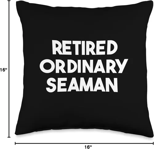 Vista 4 de Retired Ordinary Seaman Almohada de 16 x 16 pulgadas, multicolor
