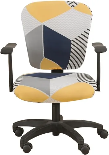 Vista 38 de Jinzio Funda para silla de oficina de computadora, tela protectora dividida y elástica, de poliéster, universal, para escritorio, para silla
