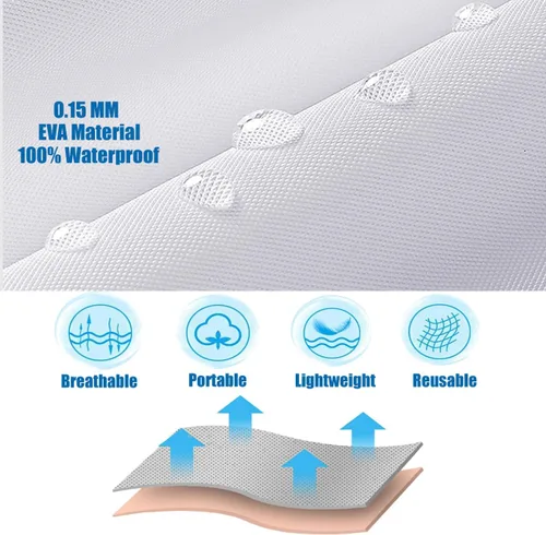 Vista 39 de Chaqueta de lluvia para niños, paquete de 2 ponchos de lluvia para niños, impermeables reutilizables para niños y niñas, impermeable, para exteriores
