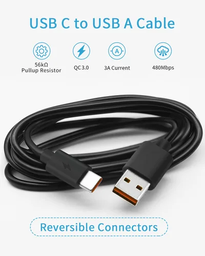 Vista 7 de Cable de carga tipo C para JBL Charge 4 5, Pulse 4 5, Clip 4, Flip 5, Auriculares inalámbricos Bluetooth Flip 5 y más