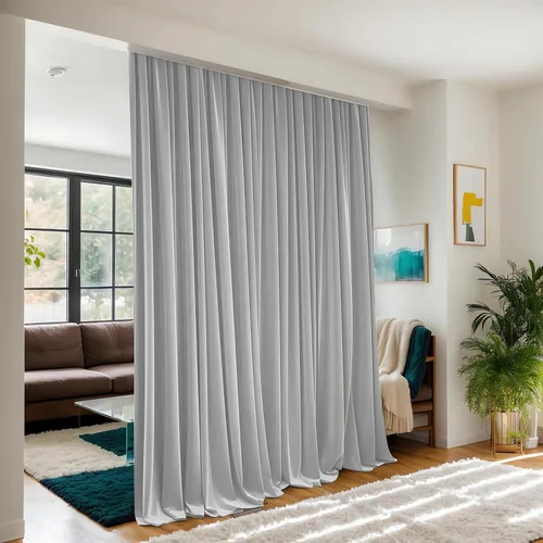 Vista 18 de Cortinas opacas de terciopelo beige para dormitorio de 52 x 72 pulgadas de largo, juego de 2 paneles - Cortinas con bloqueo de luz UV y reducción