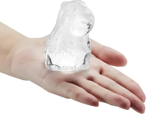 Vista 6 de ACOOKEE Bandeja para cubitos de hielo de Capybara con formas divertidas, lindos regalos de capibara originales, 5.6 cm de gran molde de hielo
