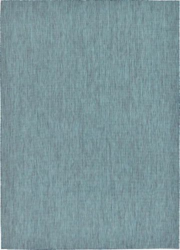 Vista 64 de Unique Loom Collection - Alfombra casual de transición sólida jaspeada para interiores y exteriores