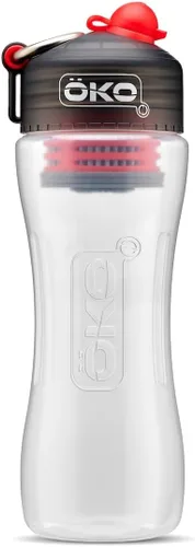 Vista 13 de ÖKO H2O - Botella de agua de filtración con filtro avanzado de electroadsorción, botella de filtro de agua portátil para viajes, senderismo y sobre